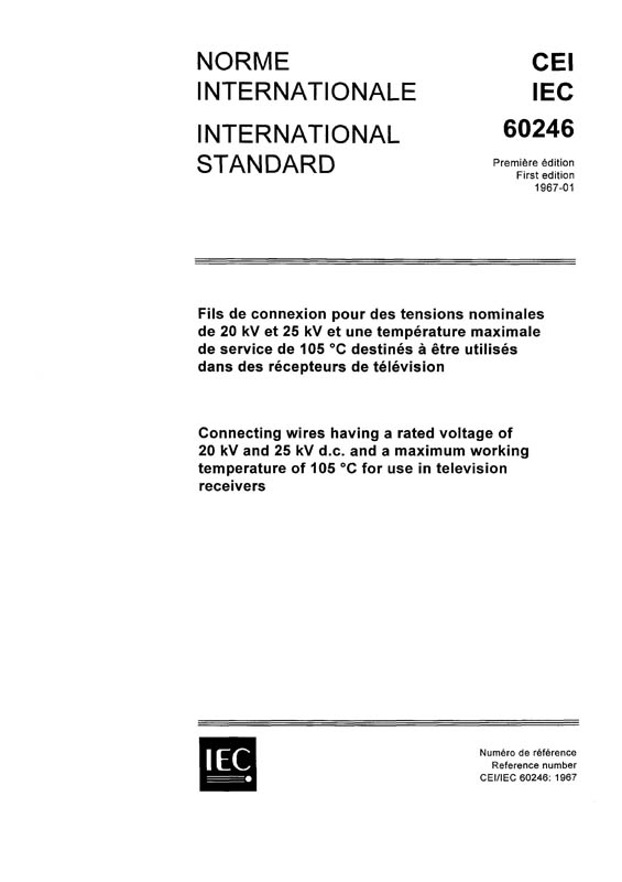 Cover IEC 60246:1967